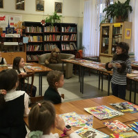 В библиотеке первый раз побывал наш первый класс!